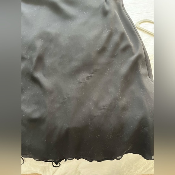 Black cowl neck floor length dress - Picture 4 of 5